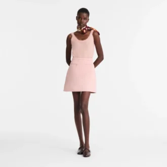 Pink Tea – Techno satin Skirt