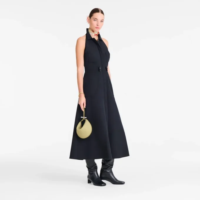 Pistachio – Leather Le Roseau Clutch