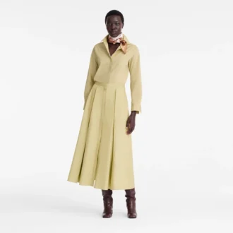 Pistachio – Popelin Midi skirt
