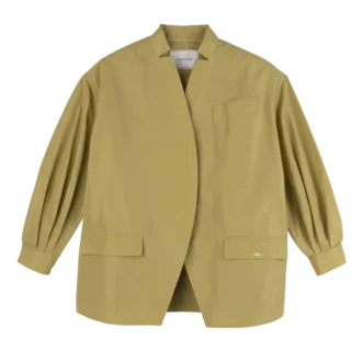 Pistachio – Technical taffeta Kimono jacket
