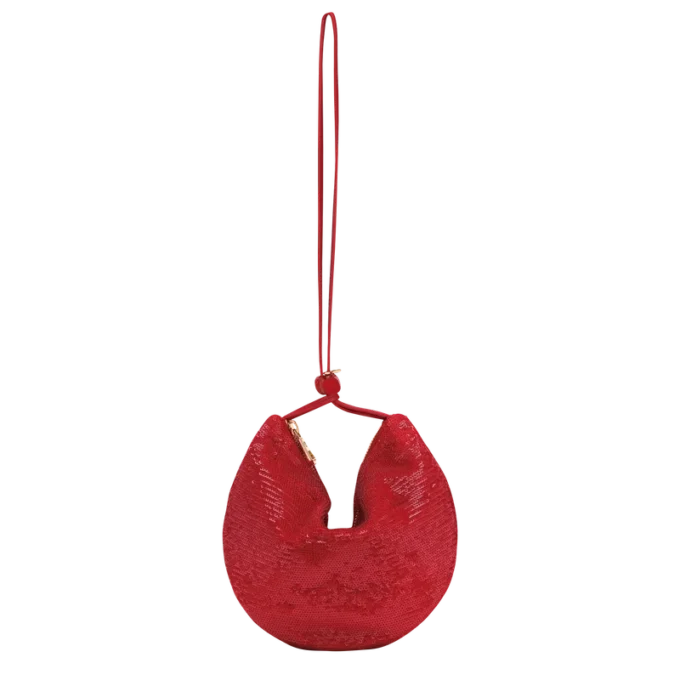 Red – Canvas Le Roseau Clutch