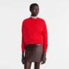 Red – Knit Cardigan