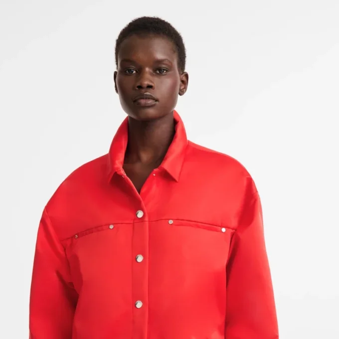 Red – Techno satin Shirt Red – Techno satin Shirt