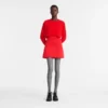 Red – Techno satin Skirt