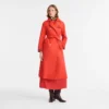 Red – Water-repellent technical canvas Trench coat