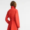 Red – Water-repellent technical canvas Trench coat