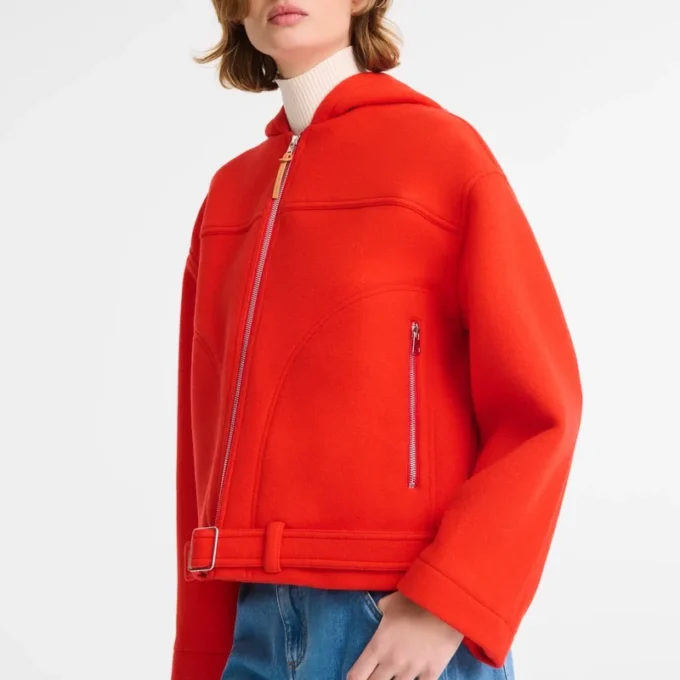 Red – Wool broadcloth Jacket