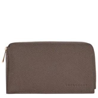 Taupe – Leather Le Foulonné Pouch