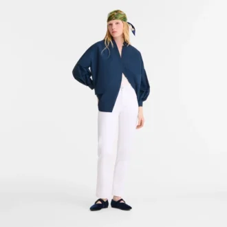 White – Gabardine Trousers