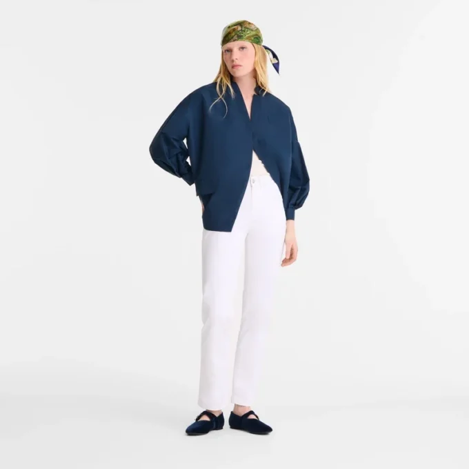 White – Gabardine Trousers