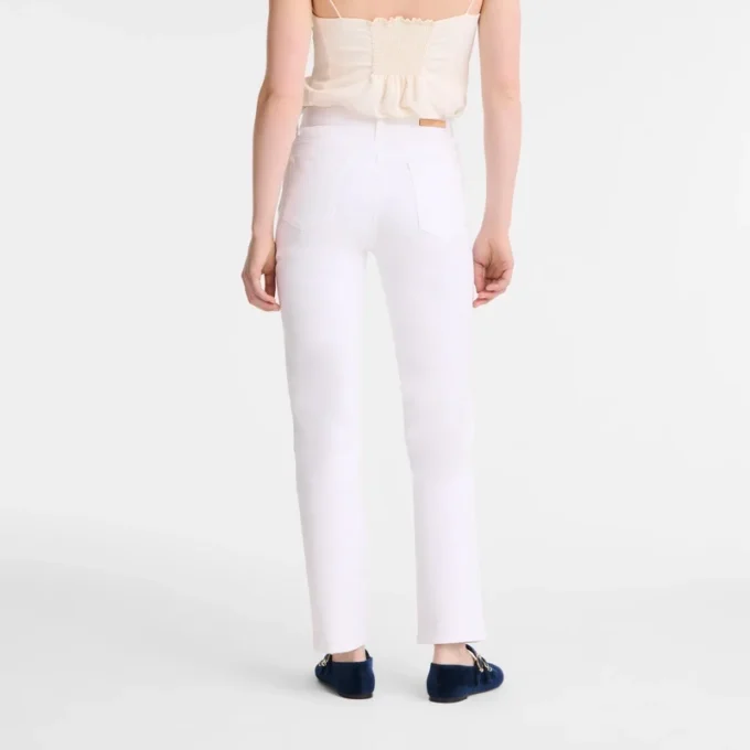White – Gabardine Trousers