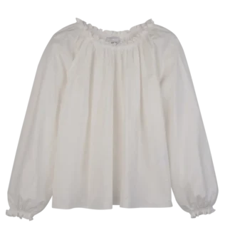 White – Poplin embroidered Blouse