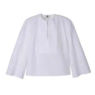 White – Poplin embroidered Blouse